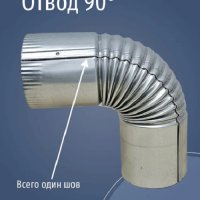 Отвод оцинкованный 90° Ф125