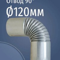 Отвод оцинкованный 90° Ф120