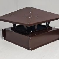 Дымник 395х395 коричневый