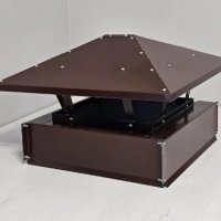 Дымник 395х395 коричневый