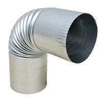 Отвод оцинкованный 90° Ф150