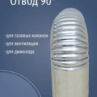 Отвод оцинкованный 90° Ф125