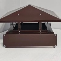 Дымник 395х395 коричневый